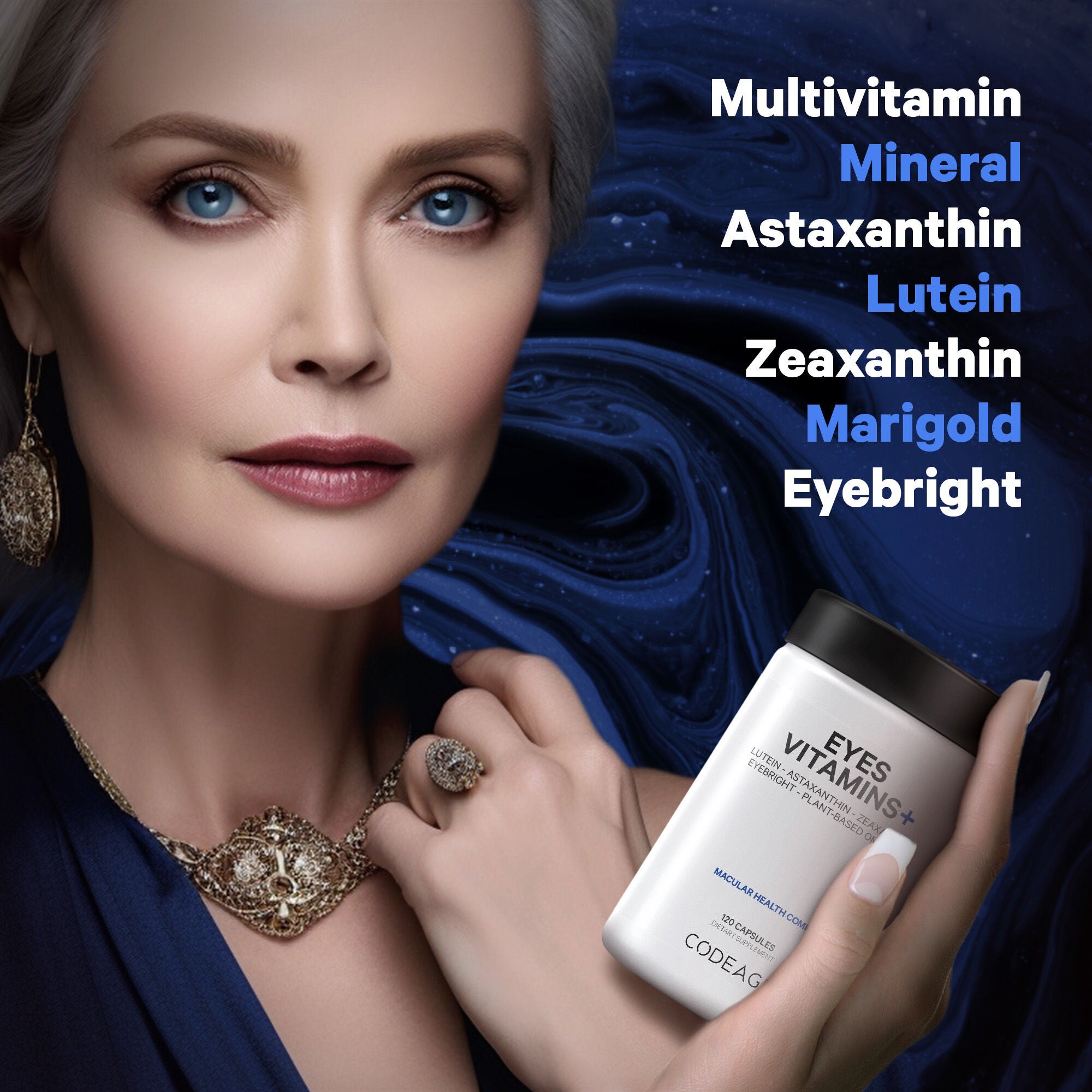 Eyes Vitamins+ Macular Health Complex - 120 Vegetable Capsules (60 Servings)  | GNC